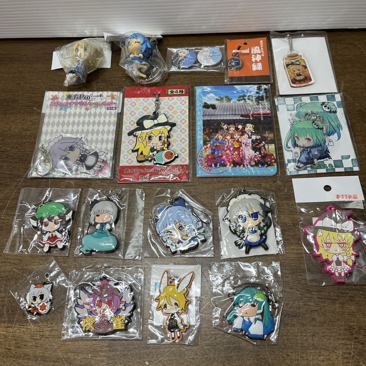 大量 東方Project 霧雨魔理沙 グッズ 4個セット ラバーストラップ