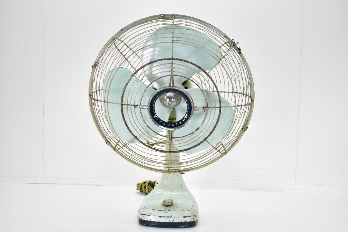昭和レトロ 三菱扇風機 MITSUBISHI 天井扇 40cm CY40-F2の落札情報詳細