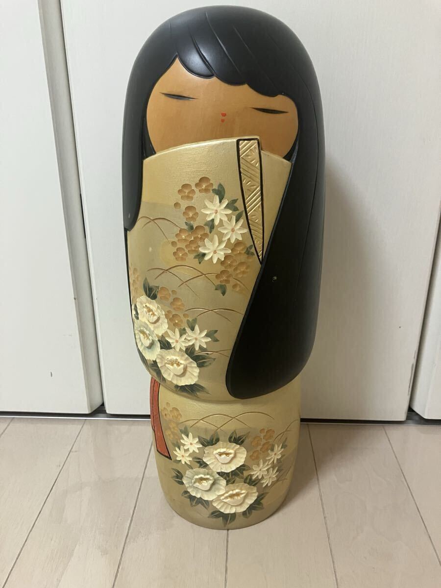 渡辺正雄（わたなべまさお：1917～「無心」 大きな創作こけし/ 約36cm