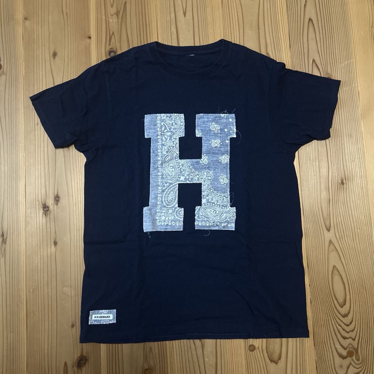 ☆キムタク着！ハリウッドランチマーケットBLUEBLUEボーダーTシャツMの