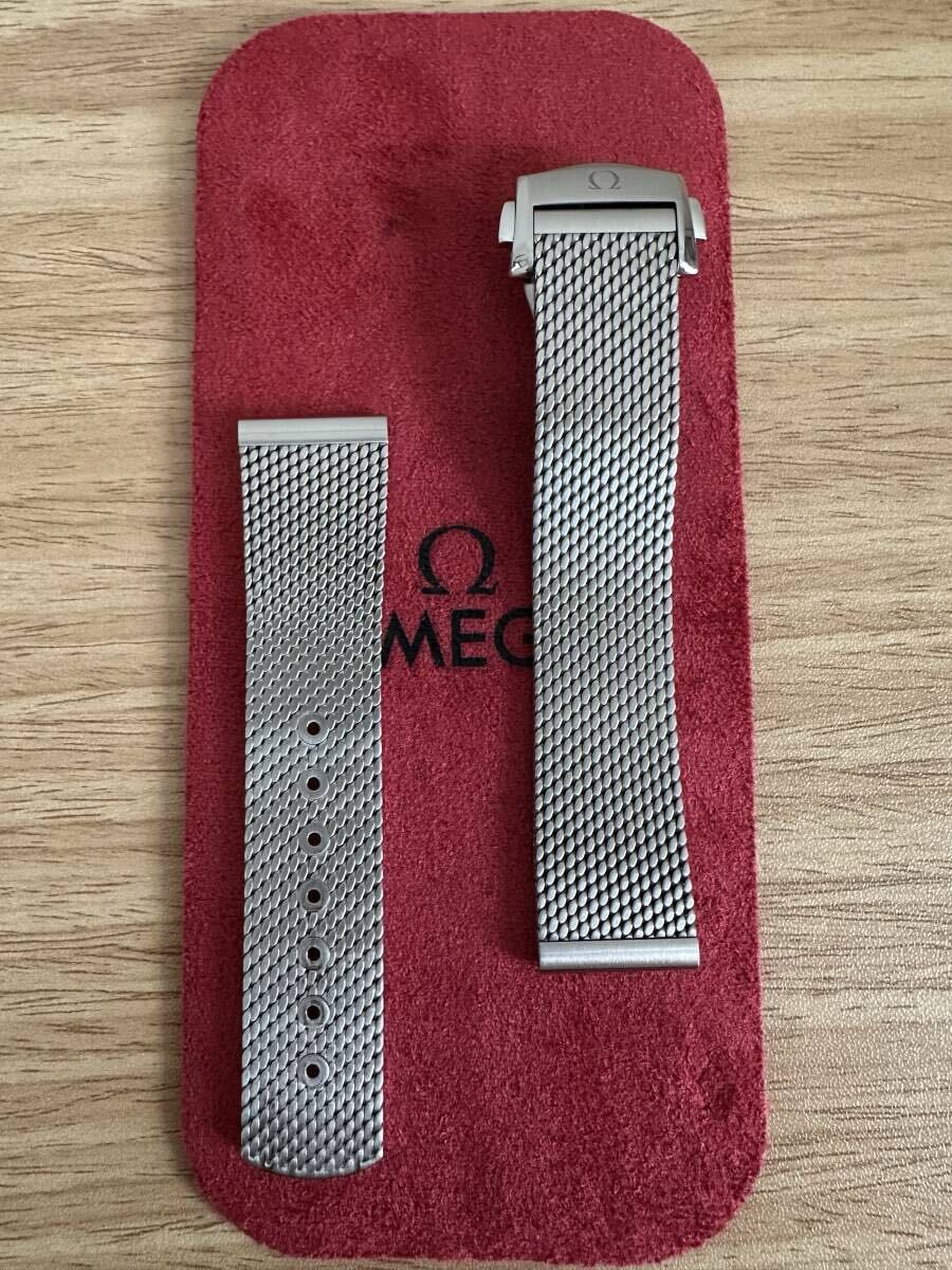 OMEGA オメガ 純正革ベルト Dバックル付き 20mm-18mmの落札情報詳細