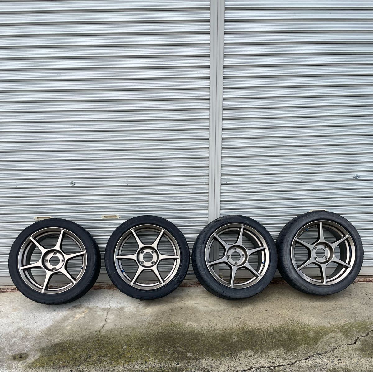 P1レーシング 225/45R17 9J 114.3 2本 5H シルビア ドリケツの落札情報