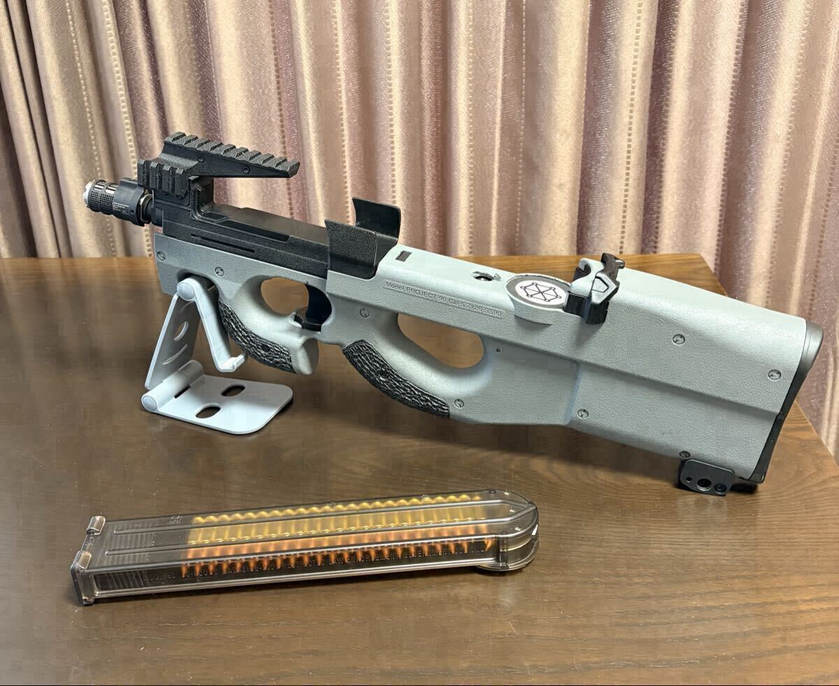 マルイ P90 HC ハイサイクルカスタム ロングバレル BOXマガジン 最強