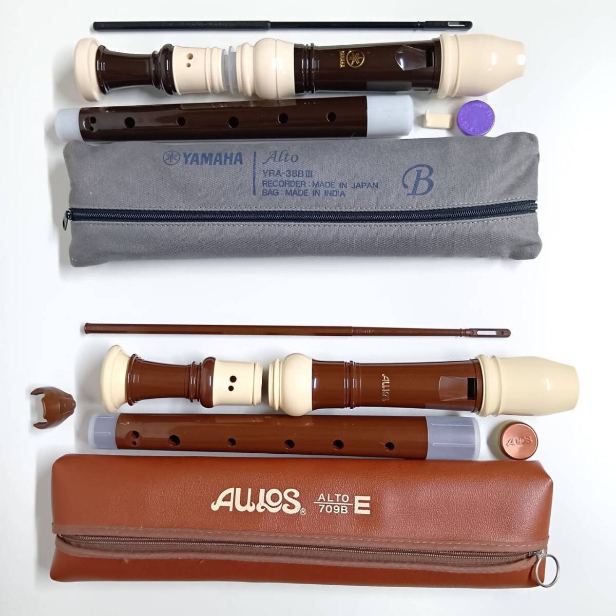中古】大量 中古リコーダー まとめてセット ZEN-ON YAMAHA AULOS