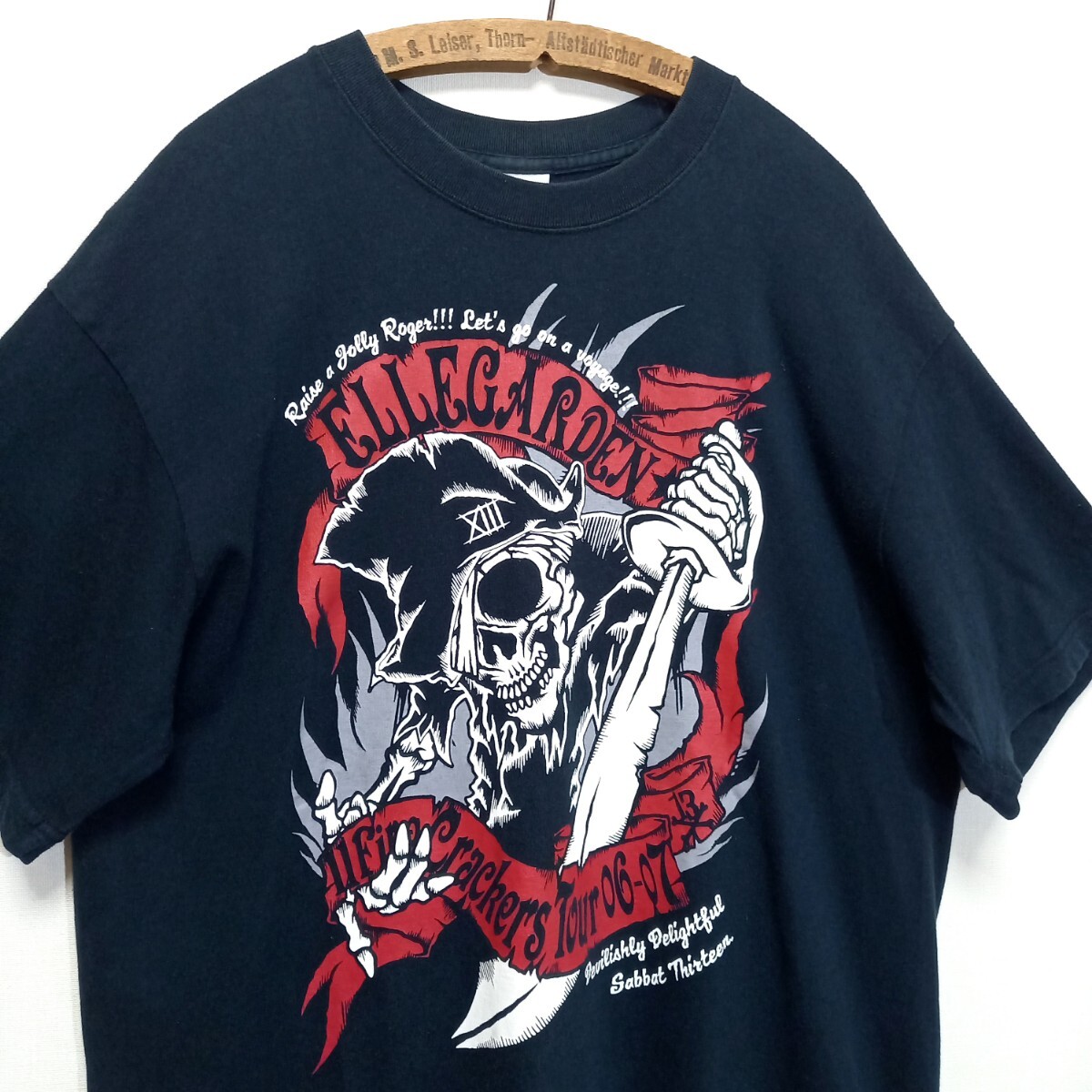 目立った傷や汚れなし】ELLEGARDEN エルレガーデン/ワニTシャツM/黒