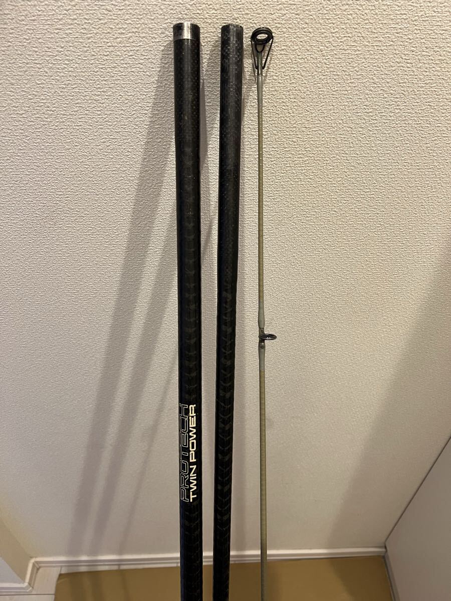 中古】高級 鮎竿/シマノ(Shimano)TWIN POWER PROTECH 鮎 抜 90H/2.5