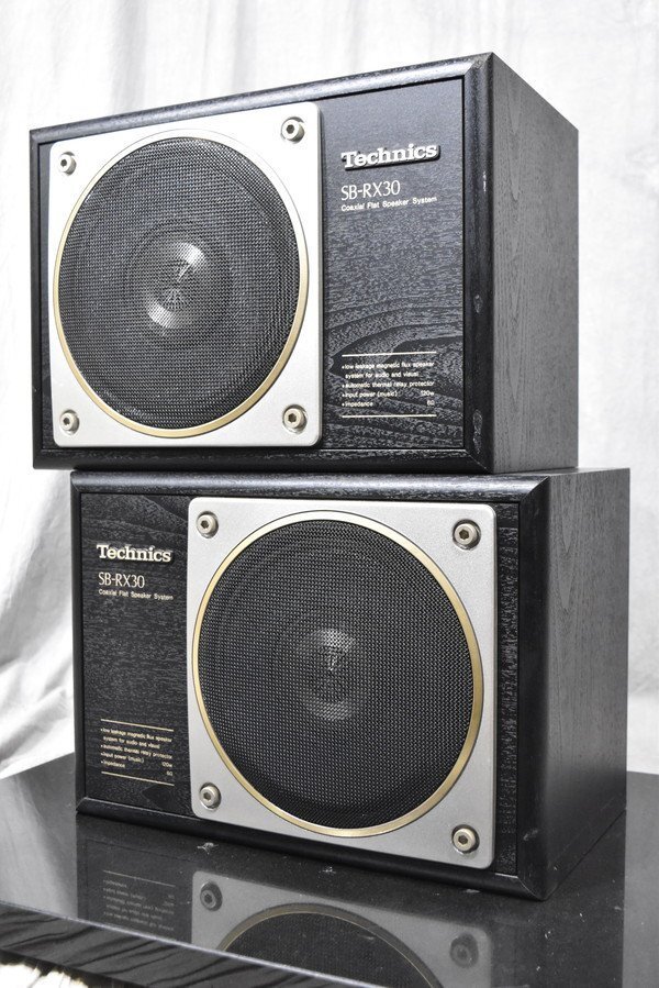 Technics SH-S30（シルバー色）ペア キャスター付き 金属製スピーカー