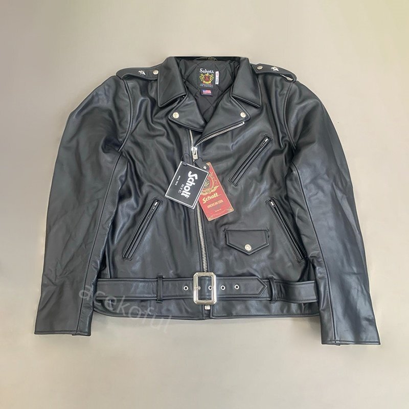 美品 Schott ショット 定価52,800円 ウール混 厚手メルトン ワンスター