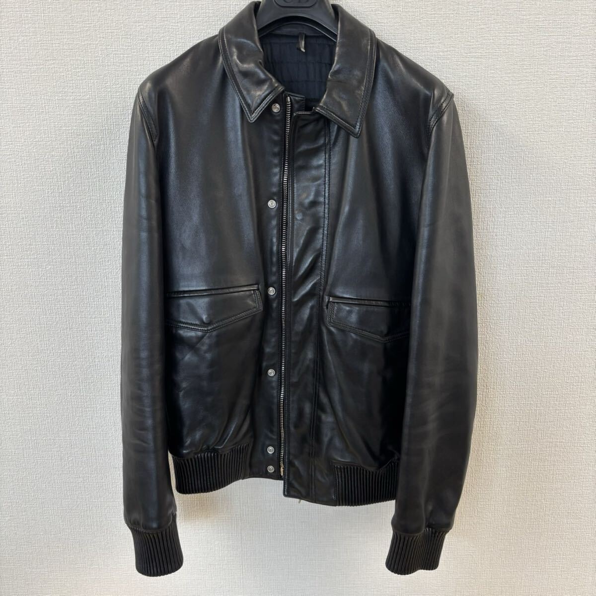 幻 44 エディ着 野口強着 ディオールオム 2006ss レザージャケット