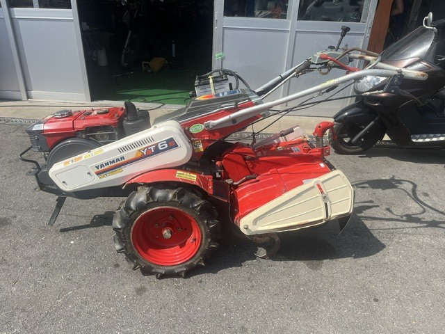 中古】兵庫県発 ヤンマー ディーゼル 耕運機 YT6セル付 耕うん機 NFAD6