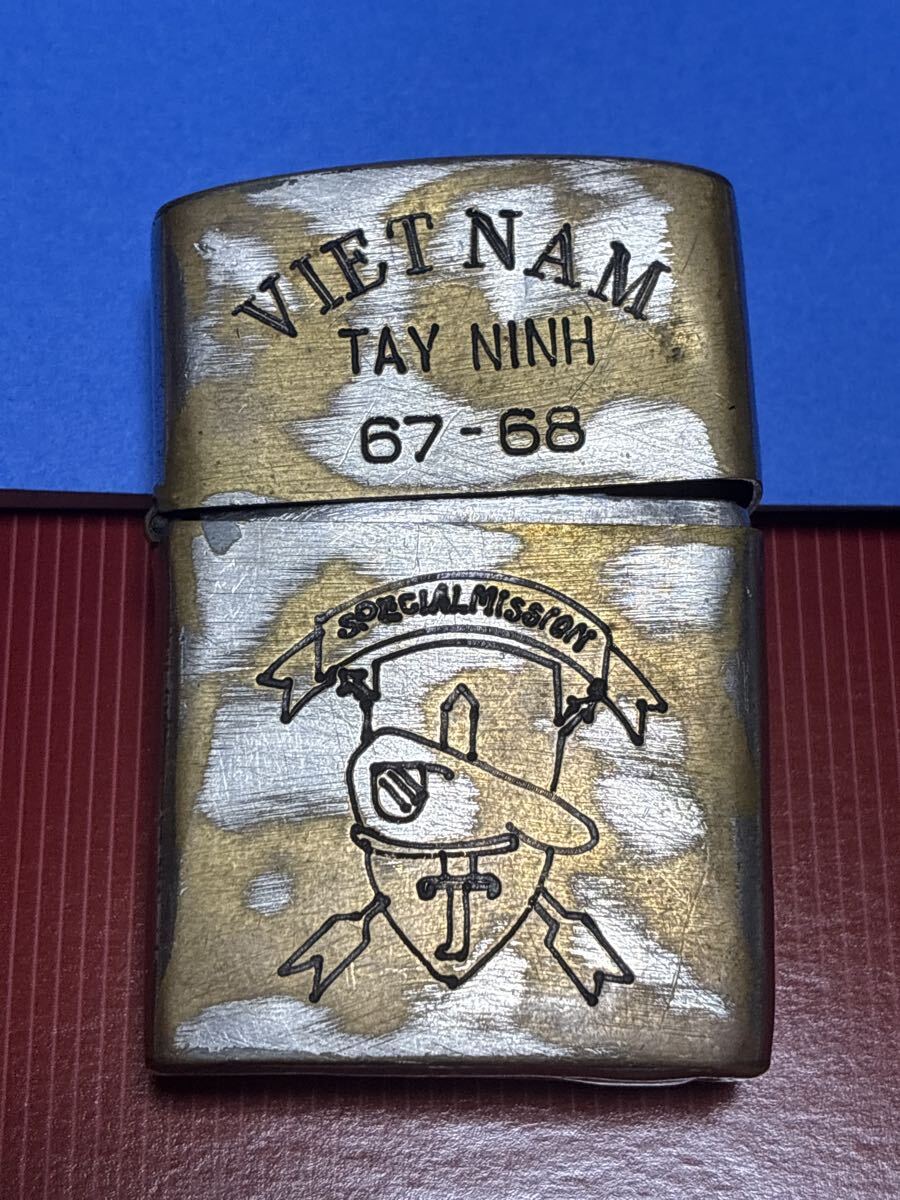 zippo 実物 ベトナムジッポ 1966年製 ベトナム戦争 オイルライター