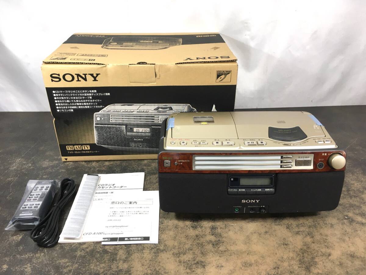 中古】ソニー CFD-S100 CDラジカセ（動作品）の落札情報詳細 - Yahoo