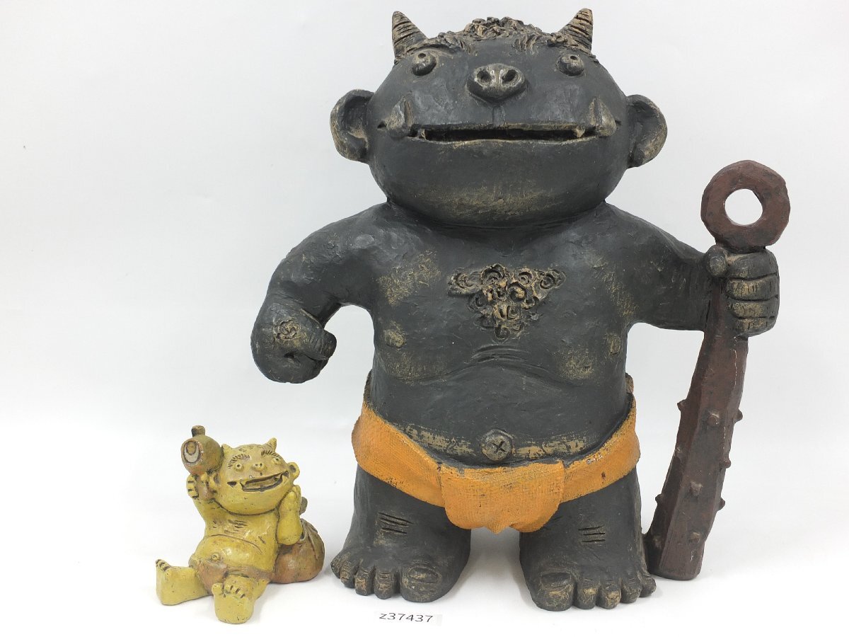 ◎◎ 鬼組♪セトクラフト/鬼の番長/特大 35cm鬼の置物3体セット