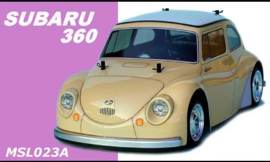 ☆シェブロンモデルズ【スバル360：MSL023】塗装済み Mシャーシ用