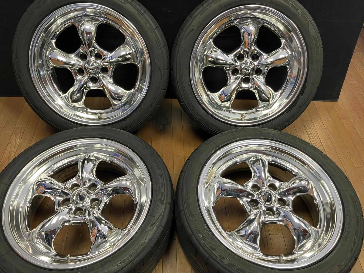 中古】work グッカーズ ヘミ 17インチ 100 4h 7J+35 深リム xxrの落札