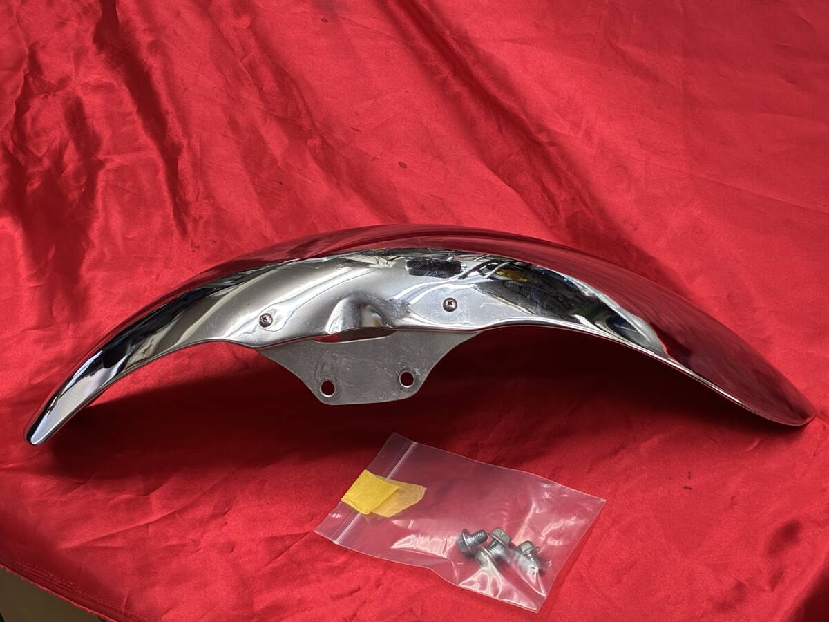 旧車‼️KAWASAKI マッハ　KH250リアフェンダー‼️メッキ‼️当時物‼️希少‼️ 250SS取外し純正リアフェンダー 検索S1 S2 250SS 350SS マッハ KH250