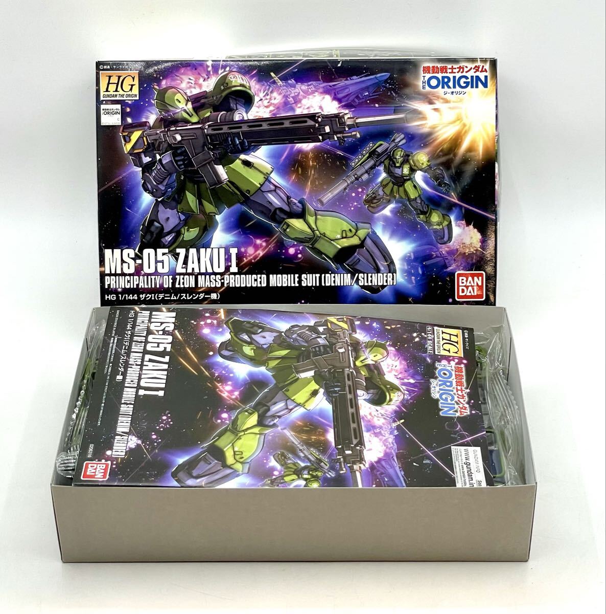 HG 機動戦士ガンダム THE ORIGIN ザクI (デニム/スレンダー機) 1/144