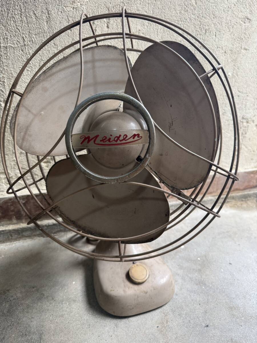 昭和レトロ ヴィンテージ 昭和扇風機 古い扇風機 明電舎 meiden 卓上