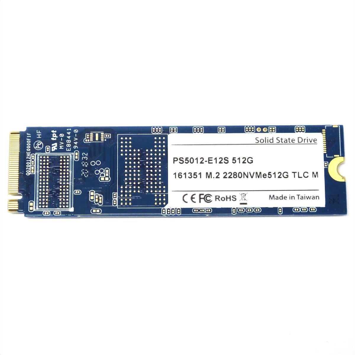 やや傷や汚れあり】SSD NVMe M.2 SSD 512GB PHISON PS5012-E12S 512G