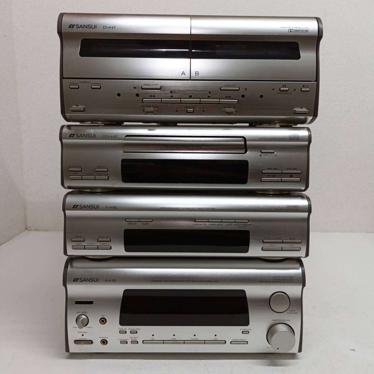 SANSUI V33 R11 本体 スピーカーセット 中古】SANSUI V33 M11 C11 R11 サンスイ システムコンポ 本体のみ