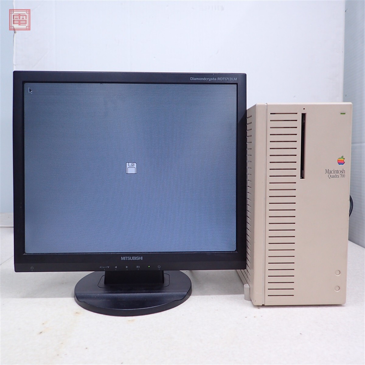 Apple Macintosh Quadra700 新品内蔵電池 動作品 本体 傷や汚れあり】Apple Macintosh Quadra700 改造66MHz PPC601搭載 新品