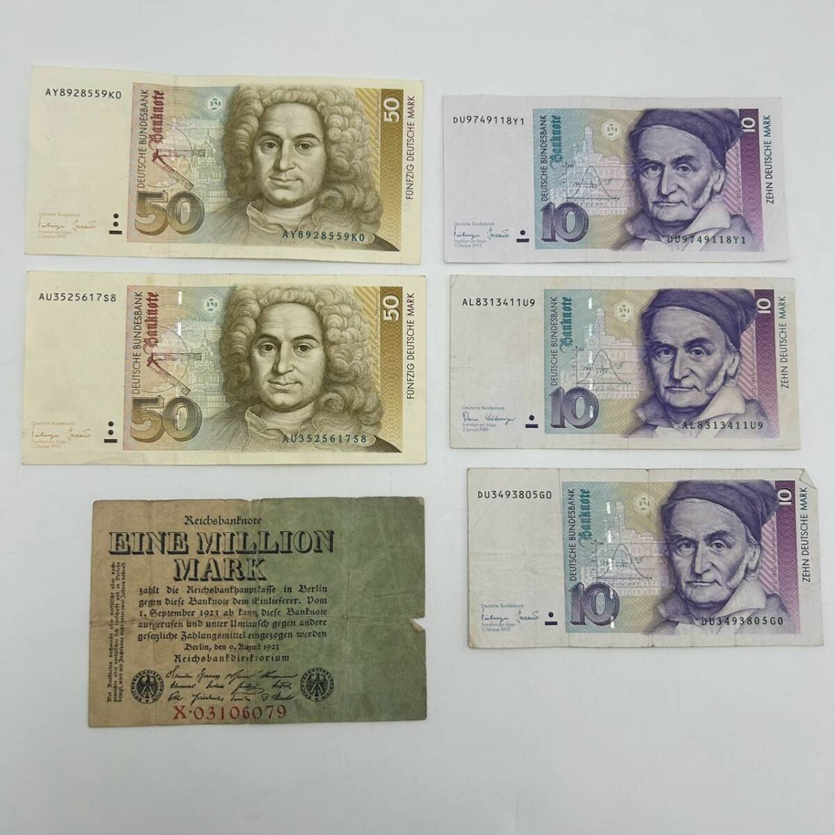 旧ドイツ 紙幣 1億マルク 100000000マルク 1923 世界恐慌 ハイパー