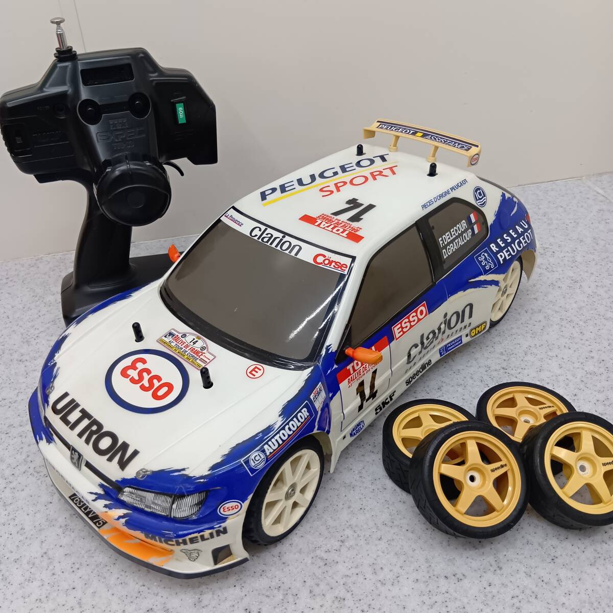 タミヤ 1/10 プジョー 306 マキシ PEUGEOT MAXI WRC #14 未走行ボディ