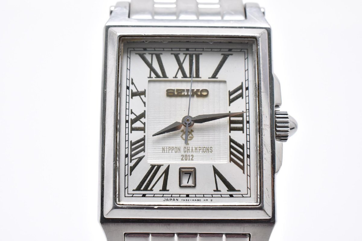 SEIKO】セイコー 腕時計 スクエア型 ステンレス グレー ブラック 