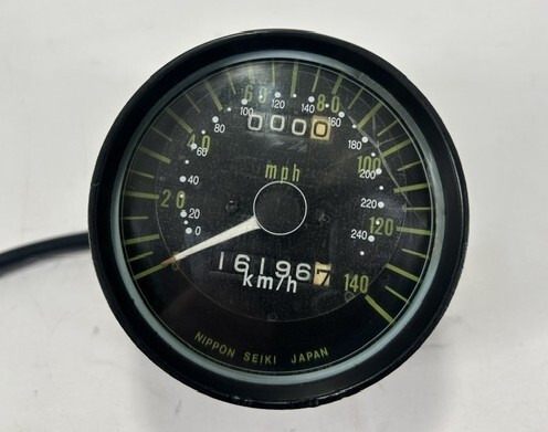 カワサキKZ1000MK2純正オリジナルスピードメーター1980年(当時物) Z1000Mk2 カワサキ純正 メーターセット 240㎞ スピードメーター タコ