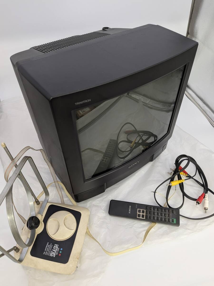 昭和レトロ☆ブラウン管テレビ☆東芝☆14P68☆純正室内アンテナ付