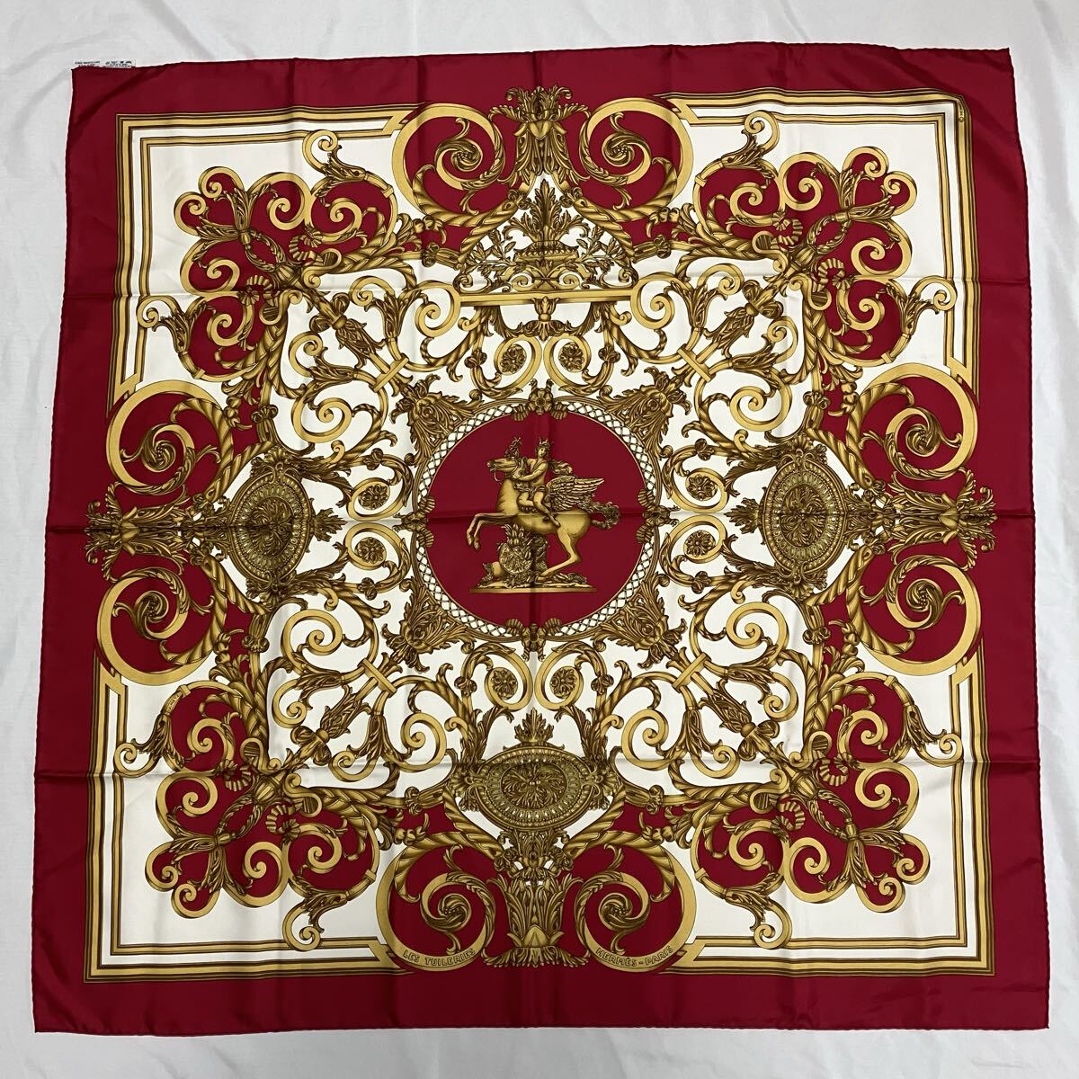 HERMES エルメス スカーフ カレ45 LES TUILERIES チュイルリー公園