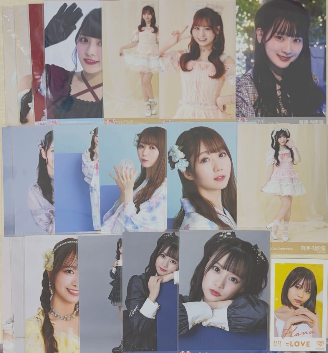 LOVE 齊藤なぎさ 直筆サイン入り生写真セット イコラブの落札情報詳細