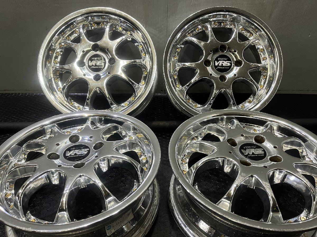 中古】MANARAY SPORT VERTEC VRS 18×8.5 J 9.5J 5/114 +45 チェイサー