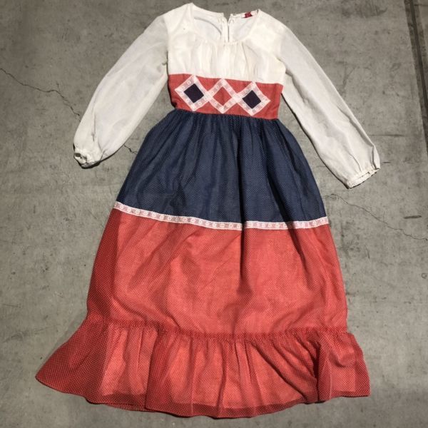 中古 70s Vintage Ladies Dot Dress ビンテージ レディース トリコカラー ドレス 古着 Usa 美品 S 即決 の落札情報詳細 ヤフオク落札価格情報 オークフリー スマートフォン版