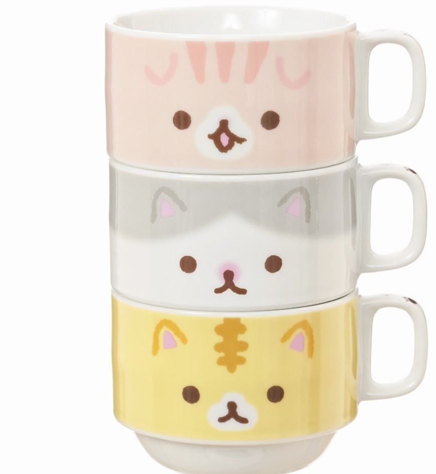 新品】ころころコロニャ スタッキングマグ3個セット 限定ナナコカード 
