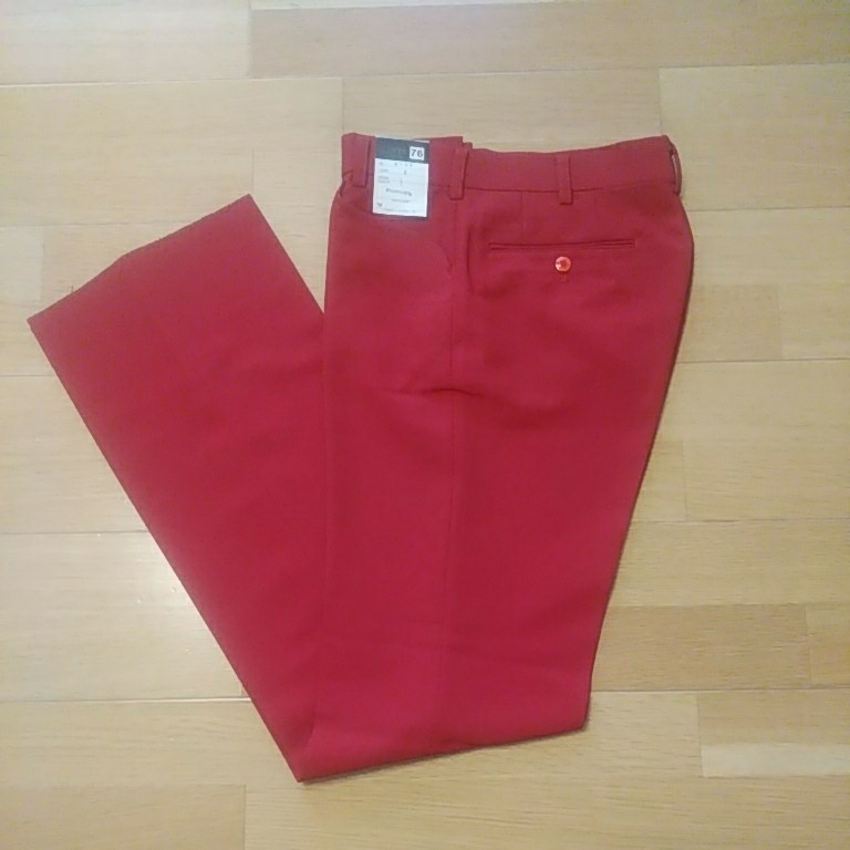 新品 新品 日本製 Eleven スラックス W76 M レッド 赤 パンツ 紳士 メンズ 10 の落札情報詳細 ヤフオク落札価格情報 オークフリー スマートフォン版