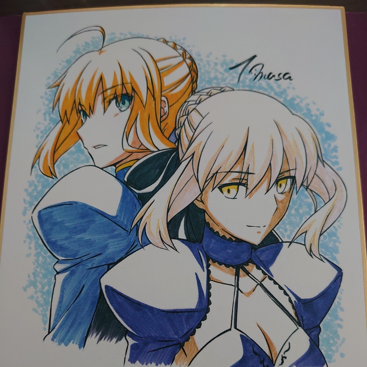 新品】Fate/stay night Heaven's Feel ufotable 複製ミニ色紙 セイバー