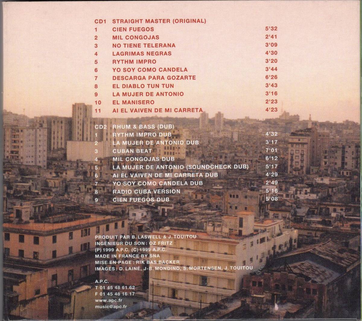 2cd Havana Mood Bill Laswell ビル ラズウェル J Touitou キューバ Apc Original Dub ツメ留め1か所無 の落札情報詳細 ヤフオク落札価格情報 オークフリー スマートフォン版