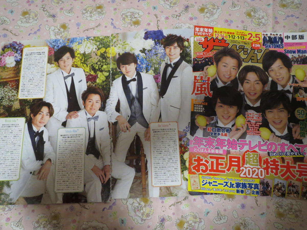 嵐・ザテレビジョン 2020年1月17日号 切り抜き 特集記事 保存版 ファン  