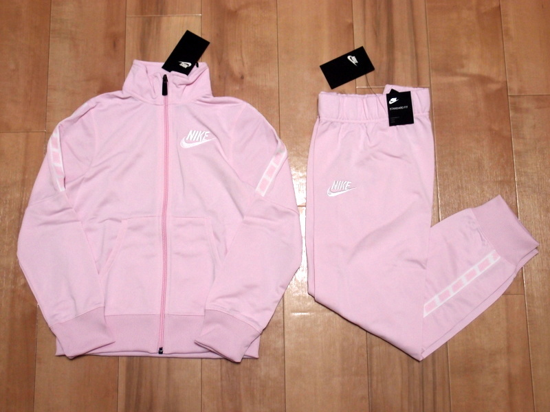 新品 即決 新品 Nike Gs Tricot Track Suits セットアップ 160 ピンク トリコット トラックスーツ 上下 ジャージ 子供用 キッズ 女の子 の落札情報詳細 ヤフオク落札価格情報 オークフリー スマートフォン版