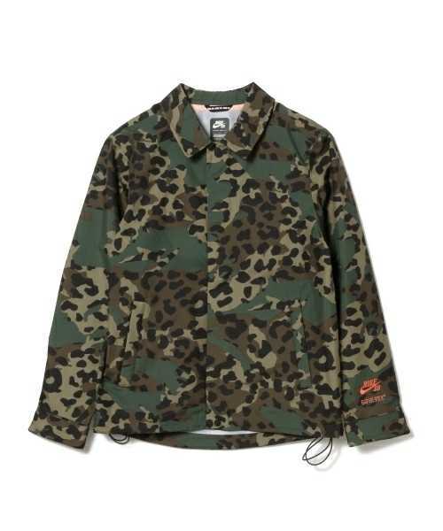 最終価格　ナイキ　NIKE SB GORE-TEX コーチジャケット　カモ　M 極美中古 NIKE SB Gore-Tex Leopard Camo Jacket Sサイズ ゴアテックス