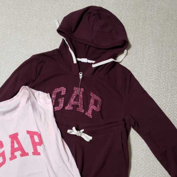 Gap ギャップ レディース スエットポーカー セットアップ Tシャツ ｌsize ３点セット ワインカラー Gapロゴがラメ入りマーク の落札情報詳細 ヤフオク落札価格情報 オークフリー スマートフォン版