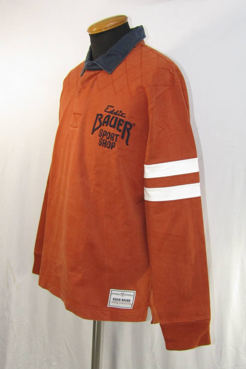 クーポン対象外 エディーバウアー Eddie Bauer オレンジ長袖シャツs B Pcinsurances Ie
