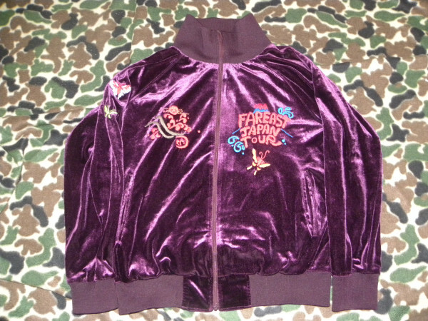 Cropped Heads スカジャン ベロア ジャケット ☆激レア☆クロップドヘッズ・兎・蝶日本和柄刺繍ベロアスカジャン