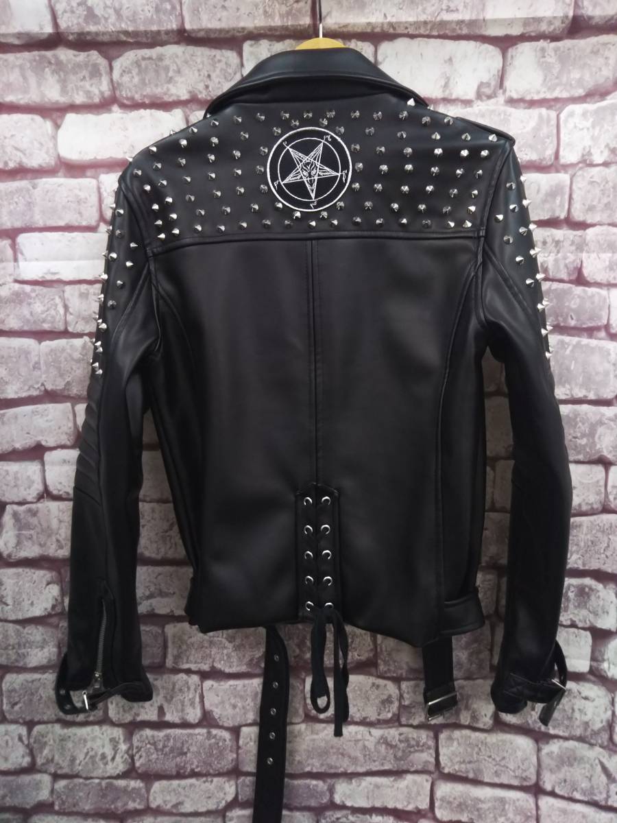 KILLSTAR 骸骨デザイン ダブルライダースジャケット KILLSTAR