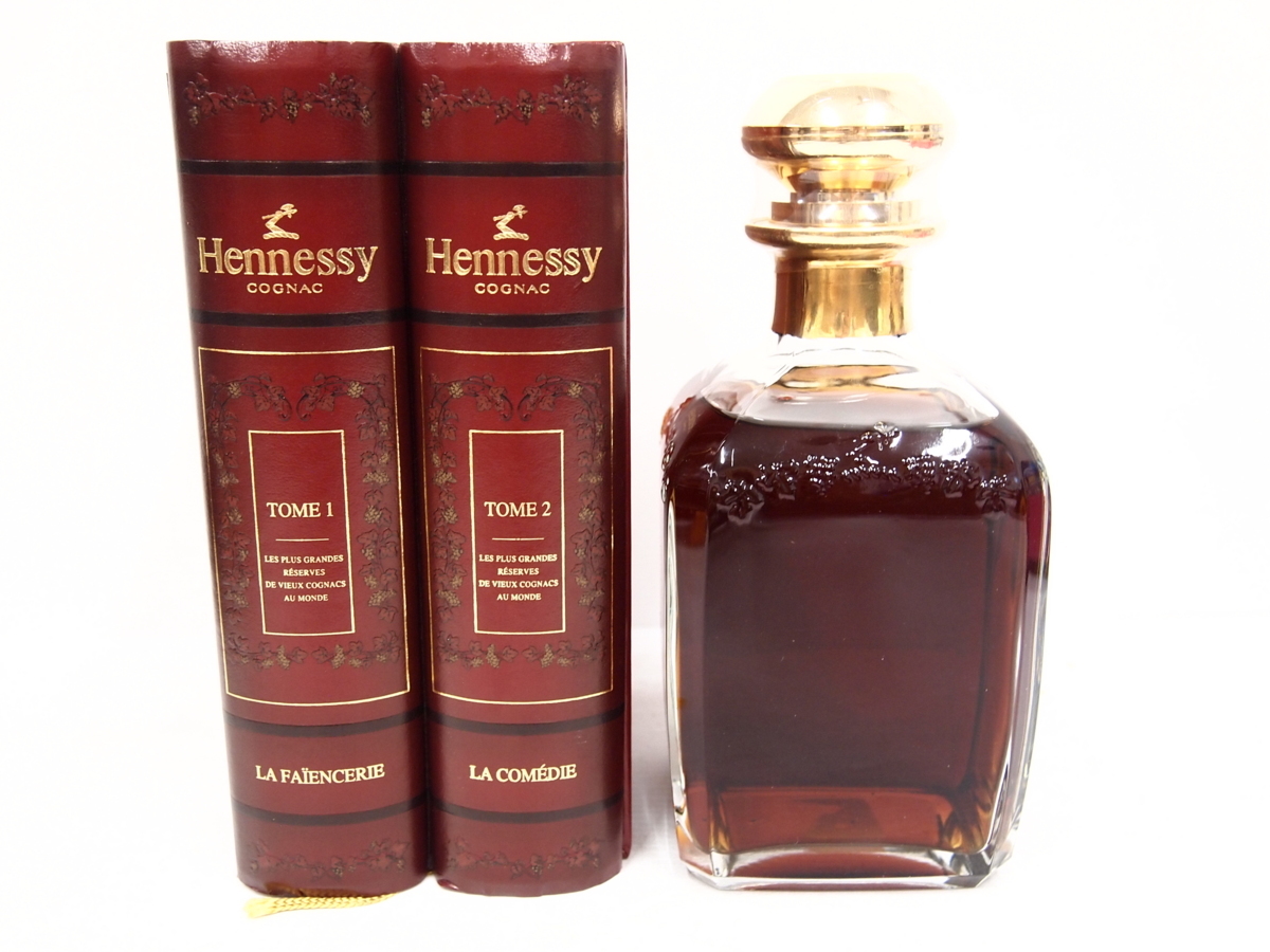 【古酒】Hennessy COGNAC ライブラリーデキャンタ※未開封品 ブランデー ヘネシー Henessy ライブラリー 古酒（ヘネシー