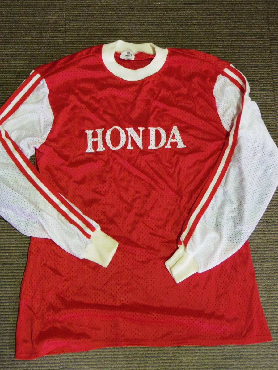 倉庫発掘品 希少 70年代ホンダ 長袖シャツ モトクロスジャージ 中古美品 旧車 ビンテージモトクロス Cr125m Mt125 Sl250 Vmx エルシノア の落札情報詳細 ヤフオク落札価格情報 オークフリー スマートフォン版