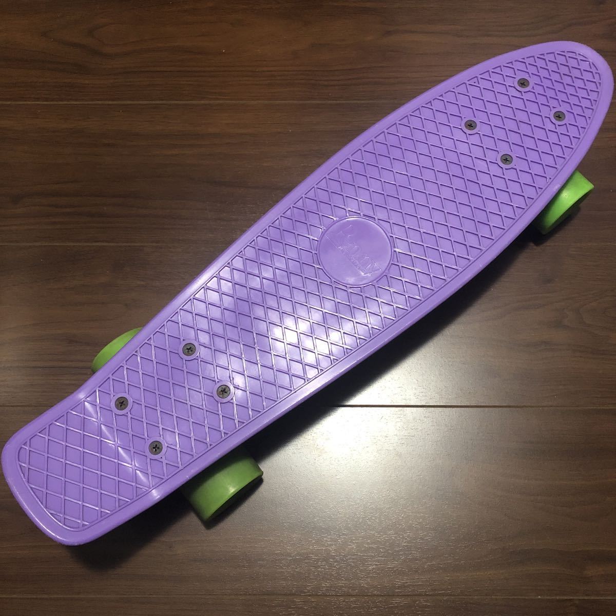 Penny ペニーボード パープル × グリーン ウィール【中古】 Penny ペニー スケートボード 22インチ パープル × レッド