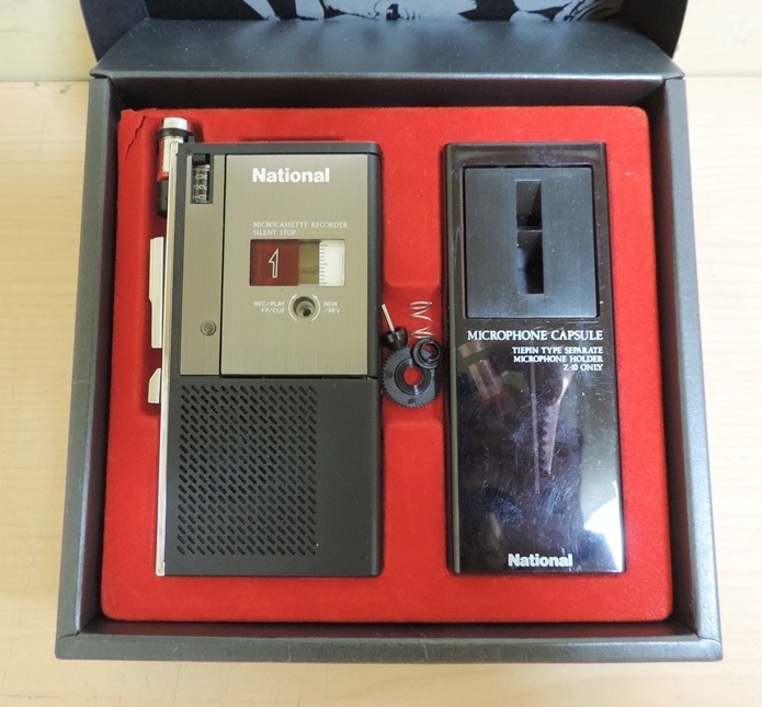 National RN-GZ7 希少品 マイクロカセットプレイヤー 昭和レトロ