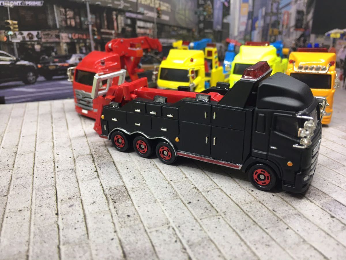 トミカ　カスタム　日野　プロフィア　大型レッカー車　① 新品】日野 プロフィア トミカ葛飾トラック 改造レッカー トミカサイズ